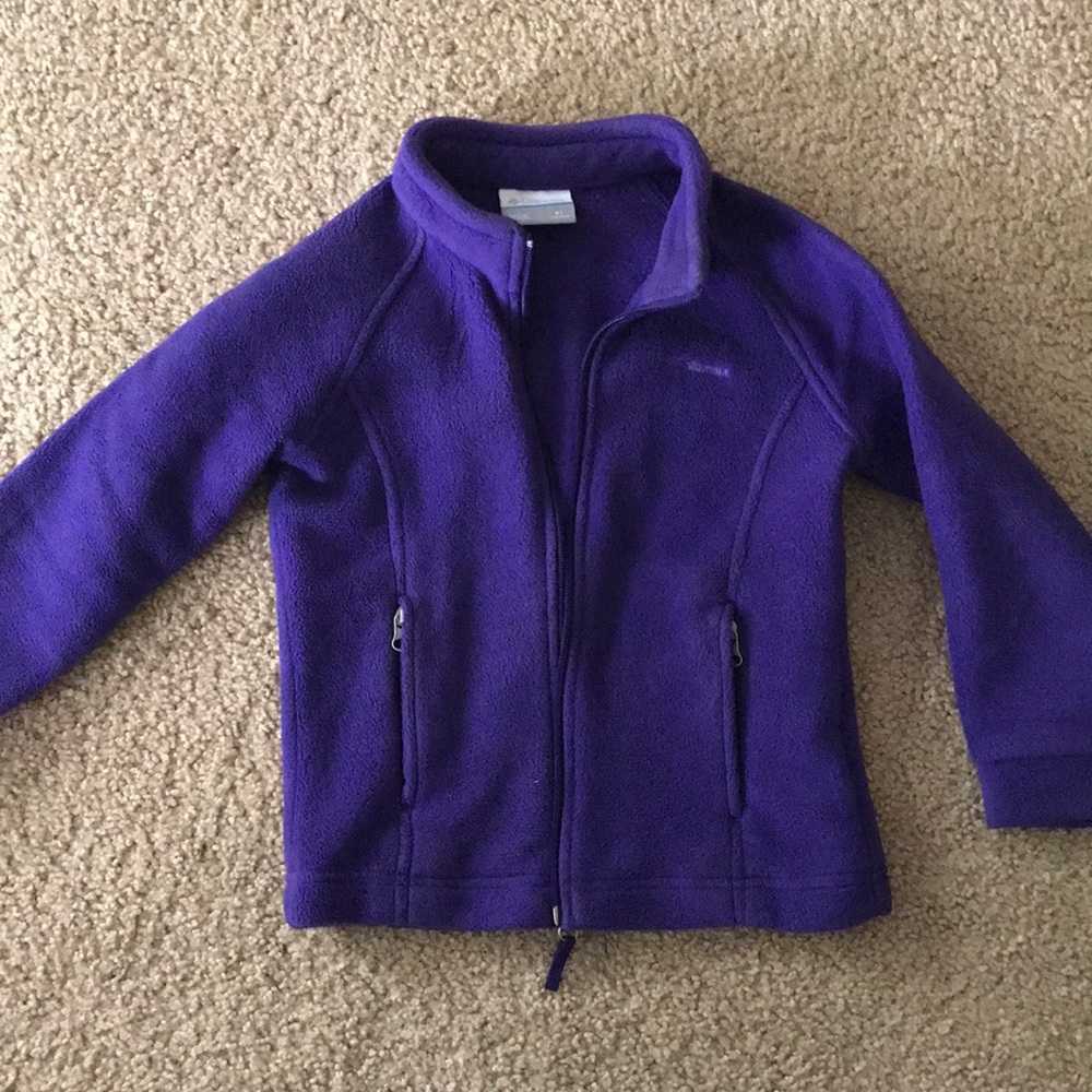 Girls Columbia purple fleece